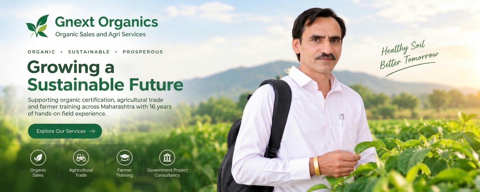 Vipul Jain, Founder of Gnext Organics, at a certification program