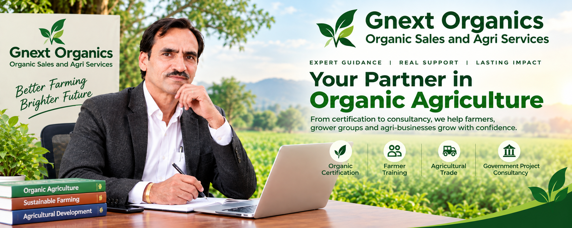 Vipul Jain, Founder of Gnext Organics, at a certification program