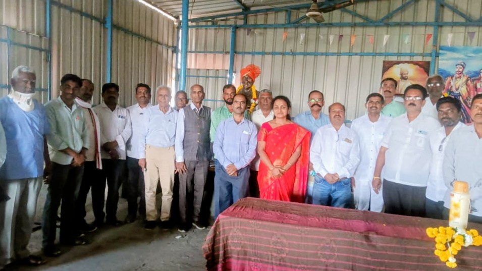 Group meeting of agricultural stakeholders indoors