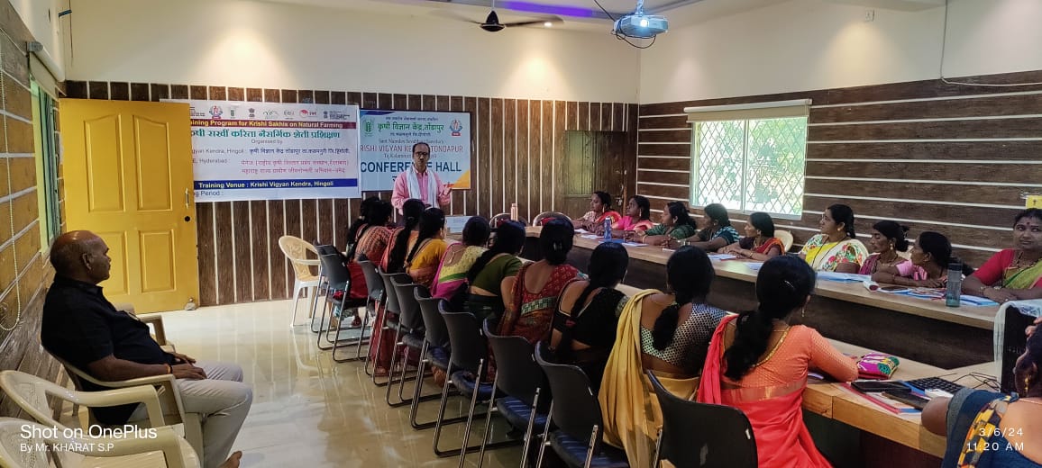 G-Next Organics conducting a training program for Krishi Sakhis on natural farming